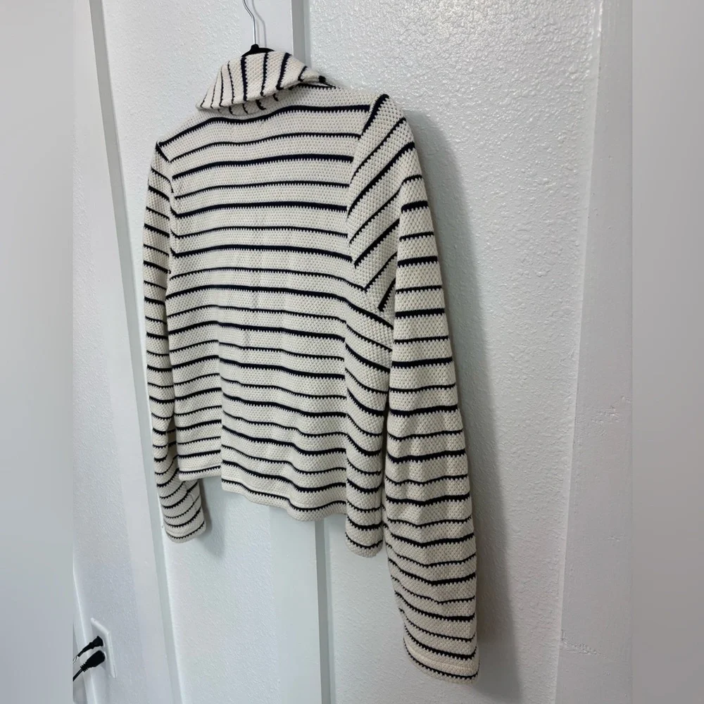 Madewell Navy and Cream Striped Knit - Picture 11 of 16